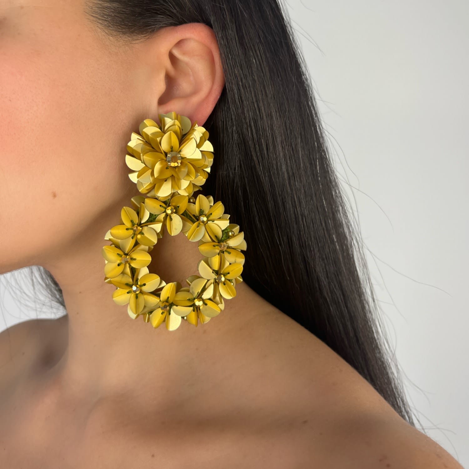 Gold Yasmine Hoops