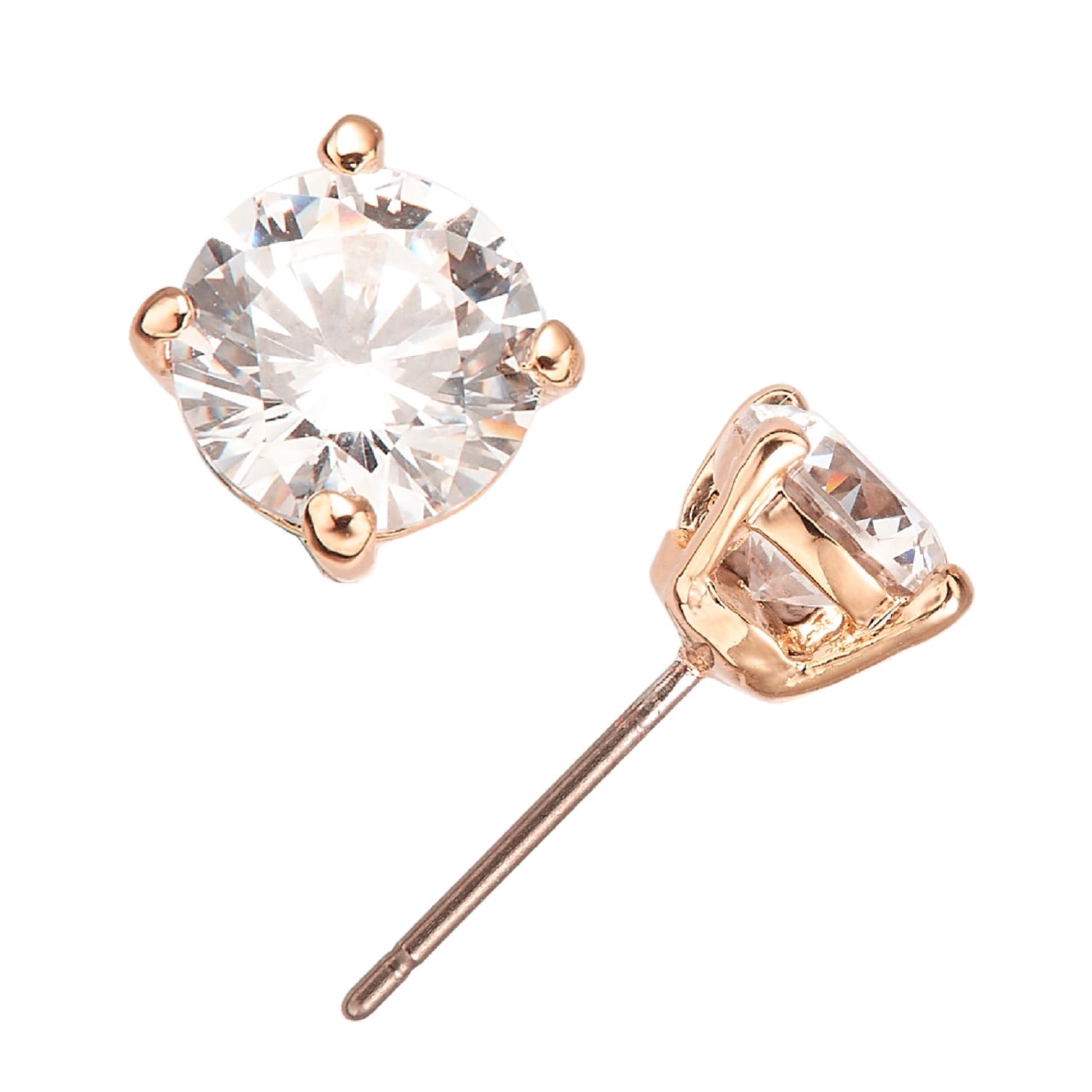 Gold & Zirconia Earrings, Series Aristocratic