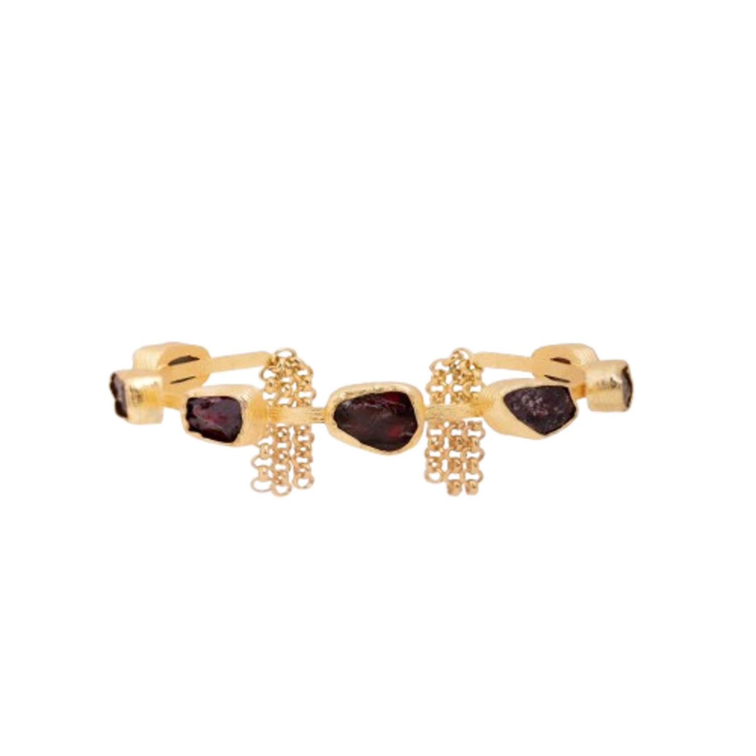 Golden Chain Stone Bracelet Cuff
