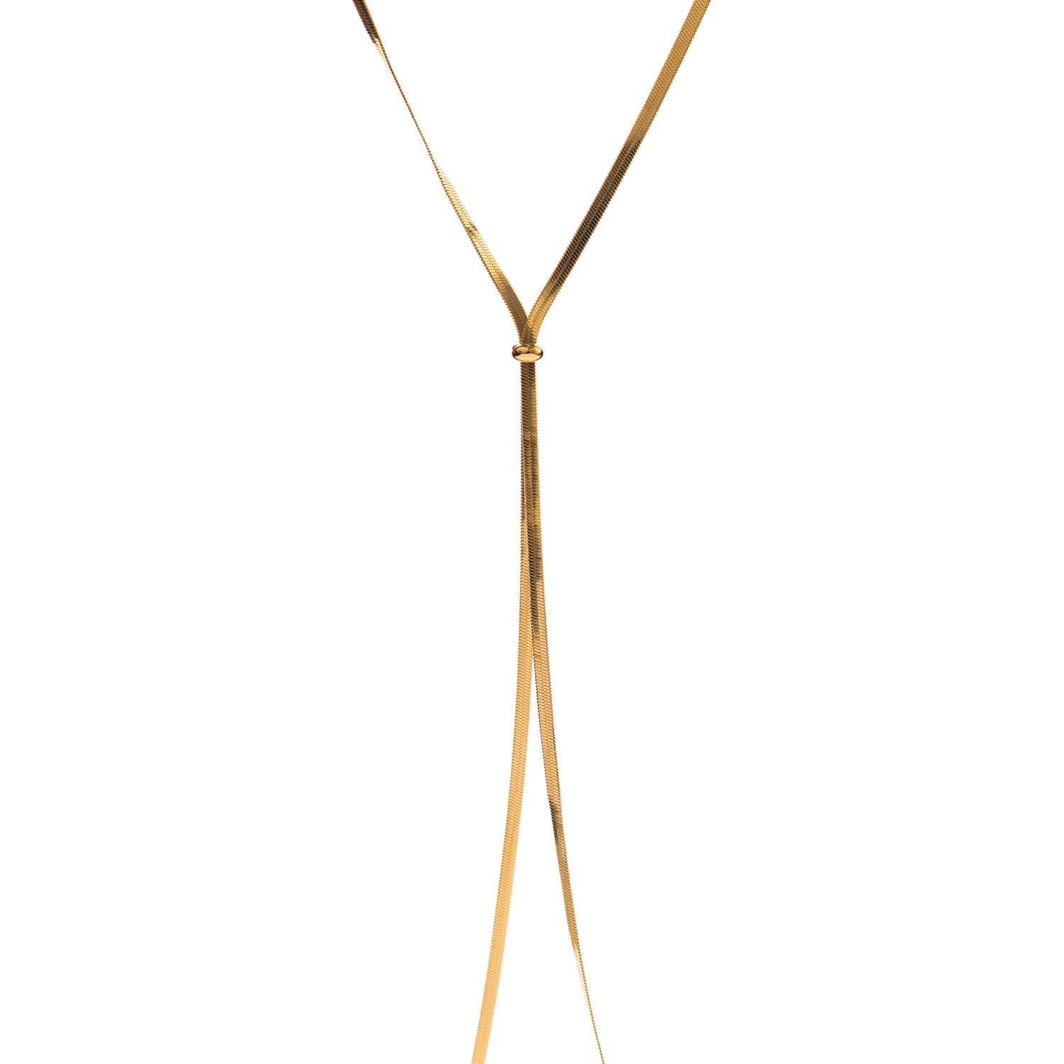 Golden Glide Adjustable Necklace - Gold