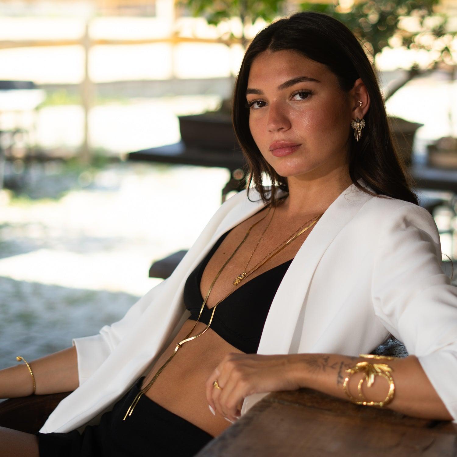 Golden Glide Adjustable Necklace - Gold