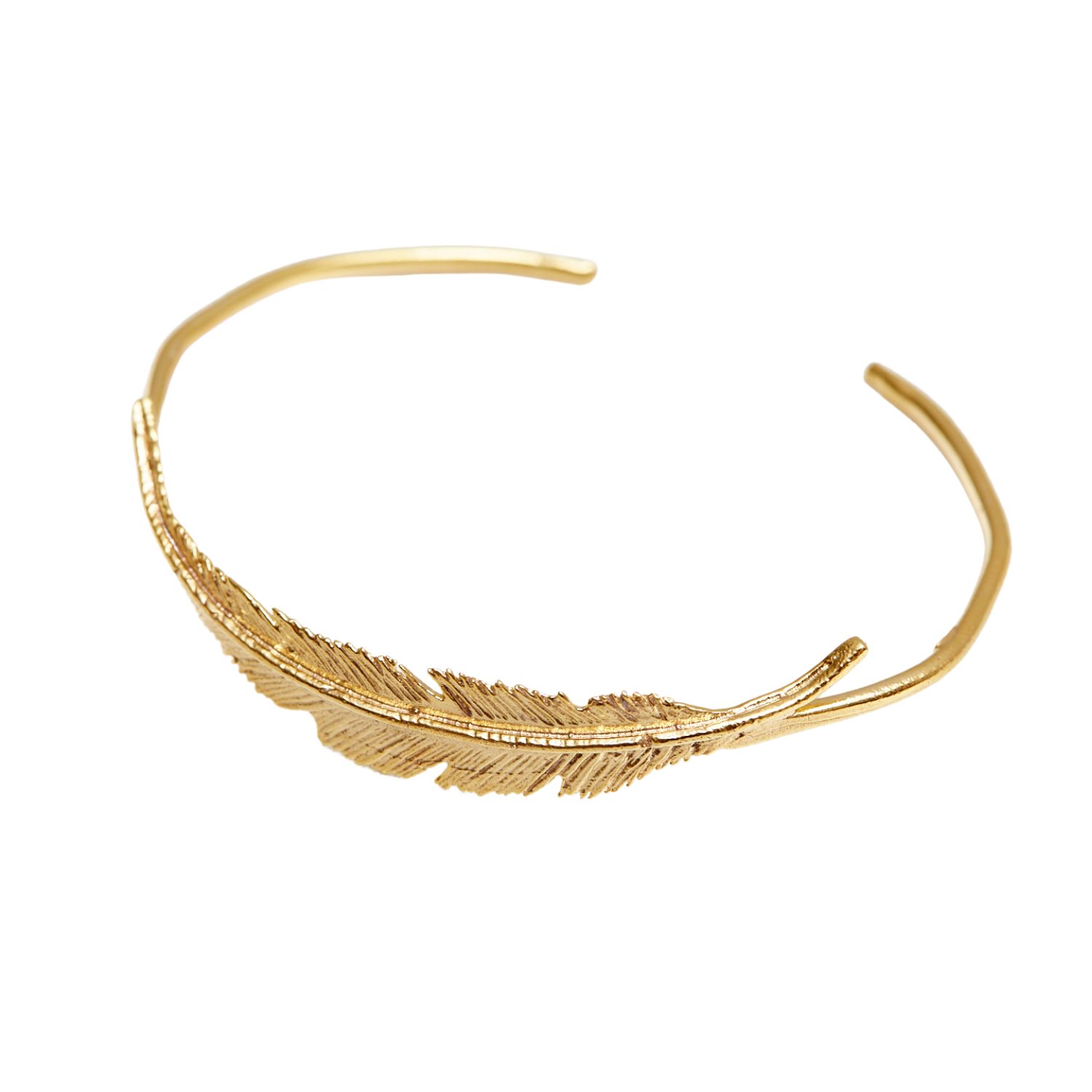 Golden Laurel - Cuff Bracelet 24K Gold Plated