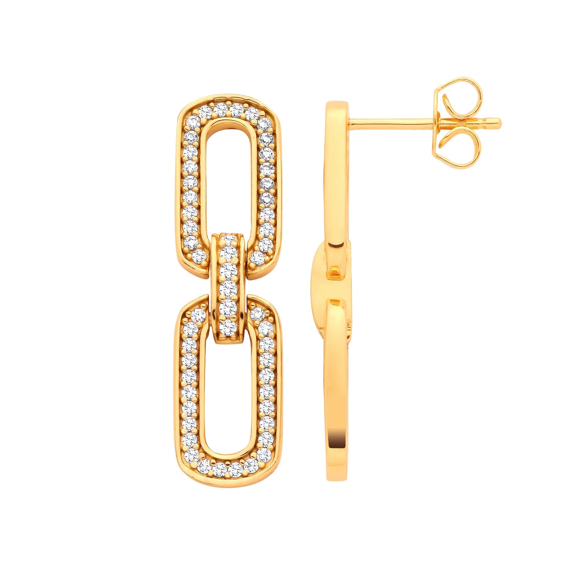 Golden Muse Sterling Silver Earrings