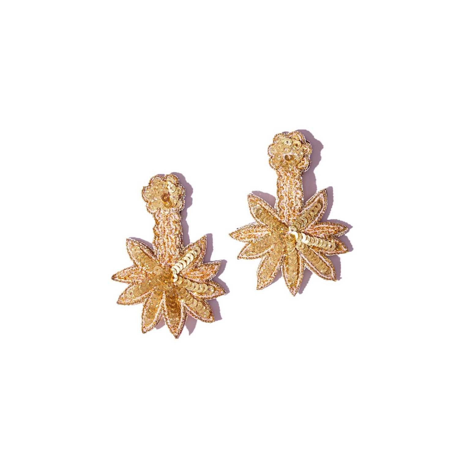 Golden Palm Earrings