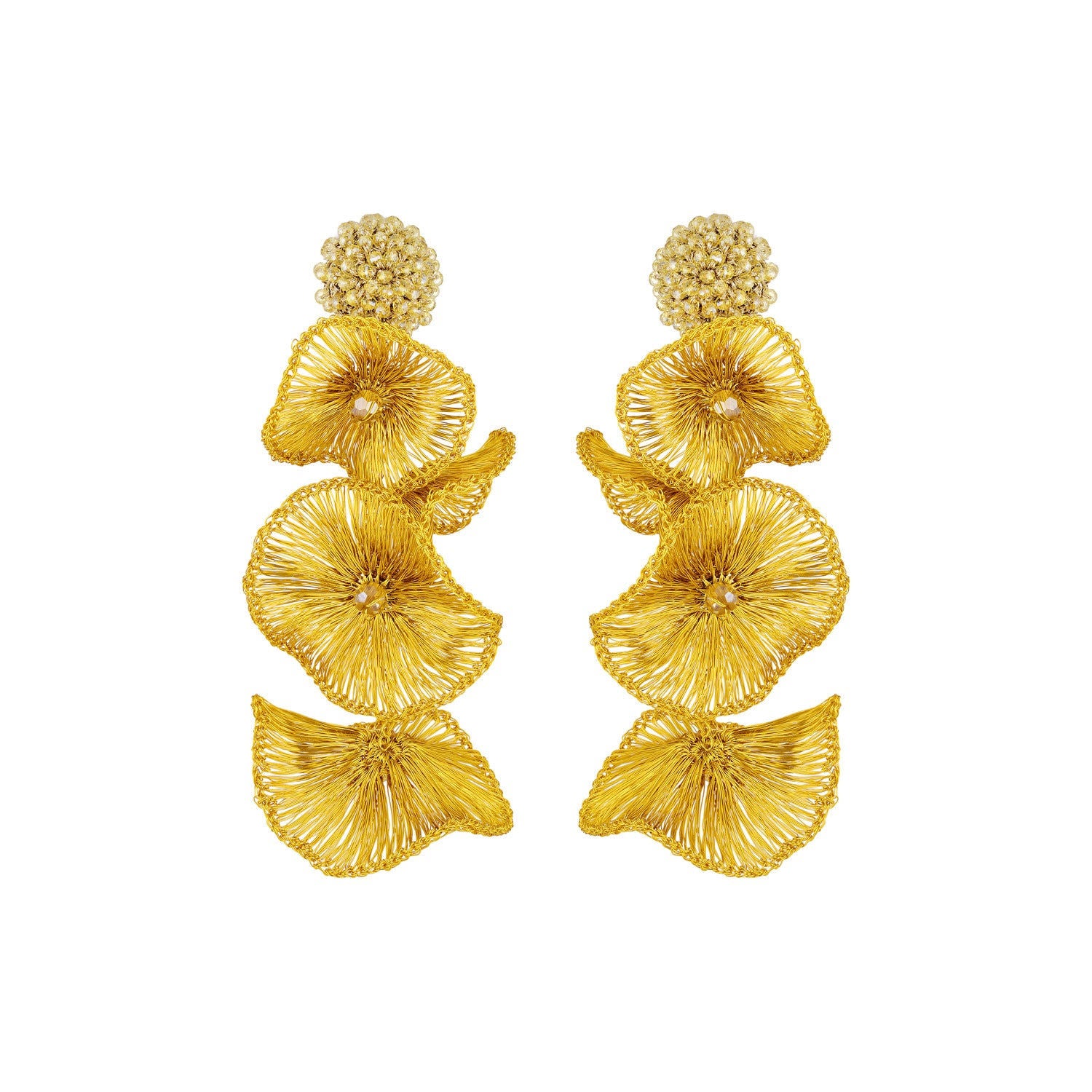 Golden Poppy Earrings
