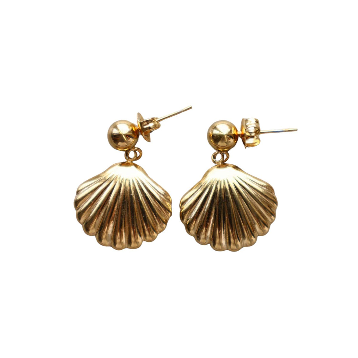 Golden Shell Earrings