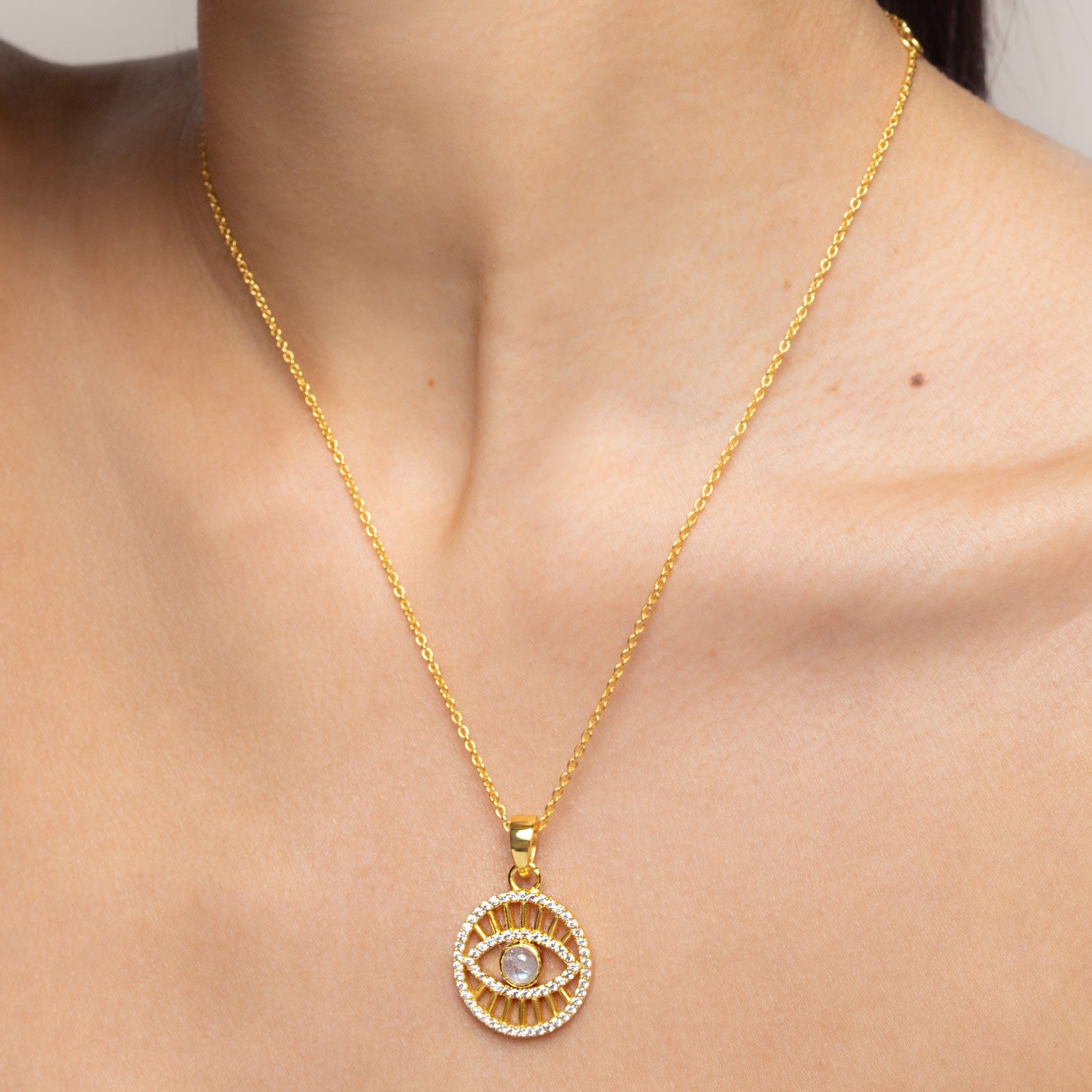 Goldplated The Third Eye Necklace