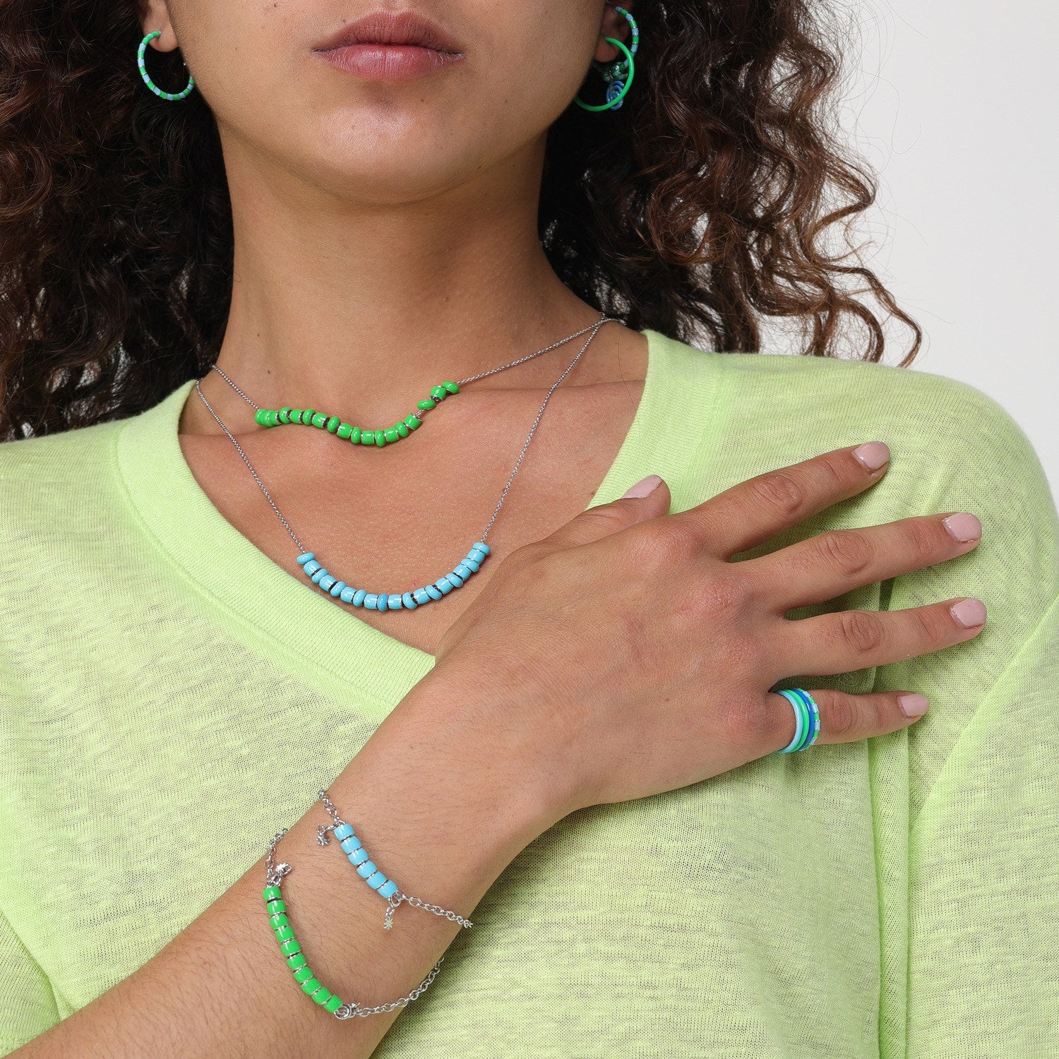 Green Earrings