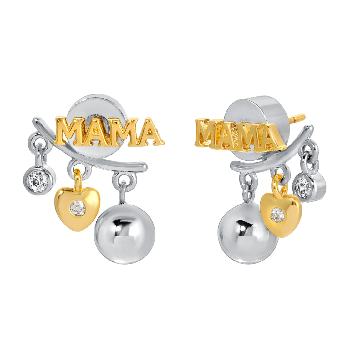 Leeada X Officially Quigley Capsule - Goode Mama Earrings - Gold/Silver