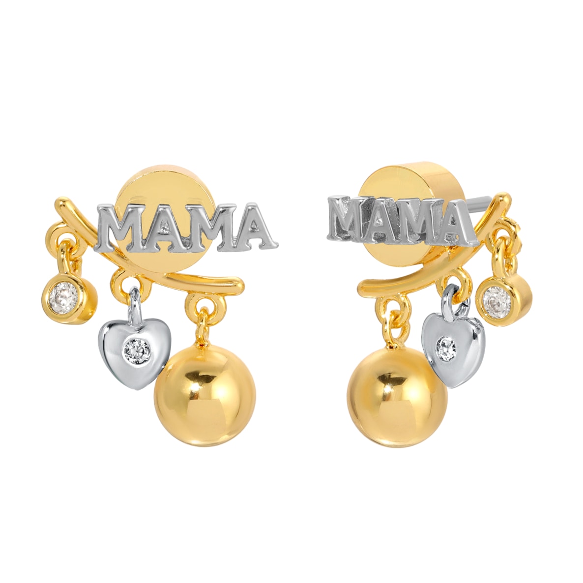 Leeada X Officially Quigley Capsule - Goode Mama Earrings - Silver/Gold