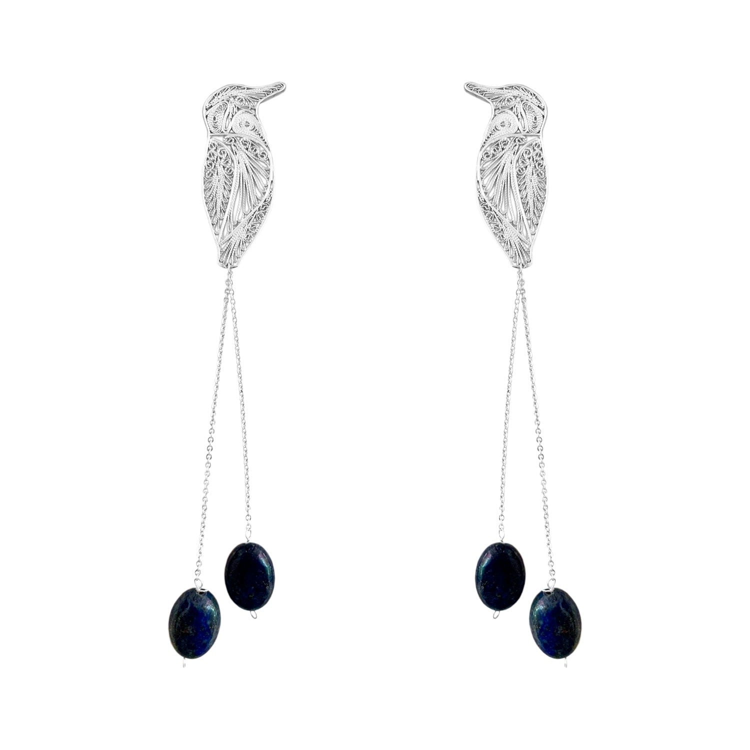 Tropicalia Silver Toh Bird With Lapis Lazuli