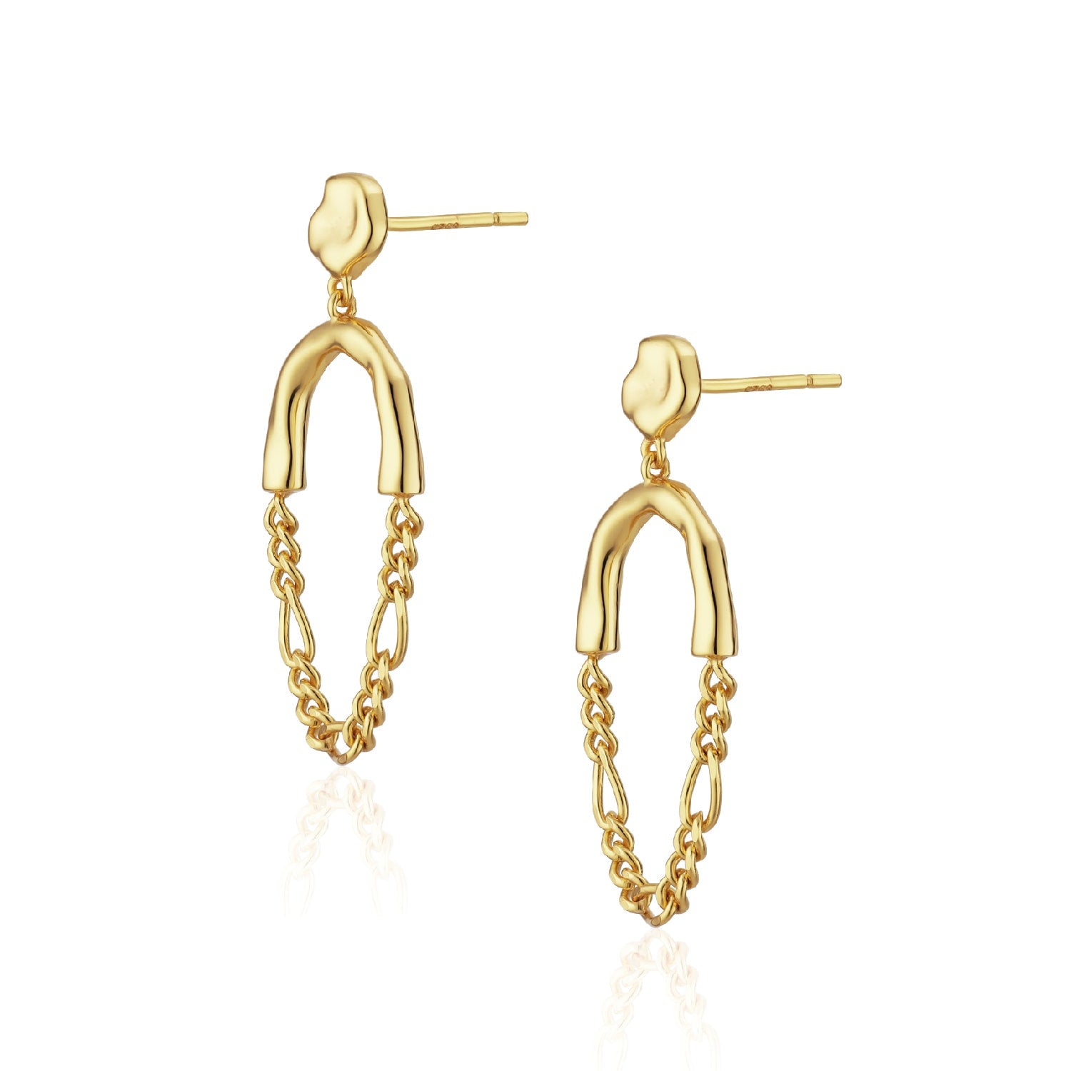 Grace Earstuds With Golden Chains
