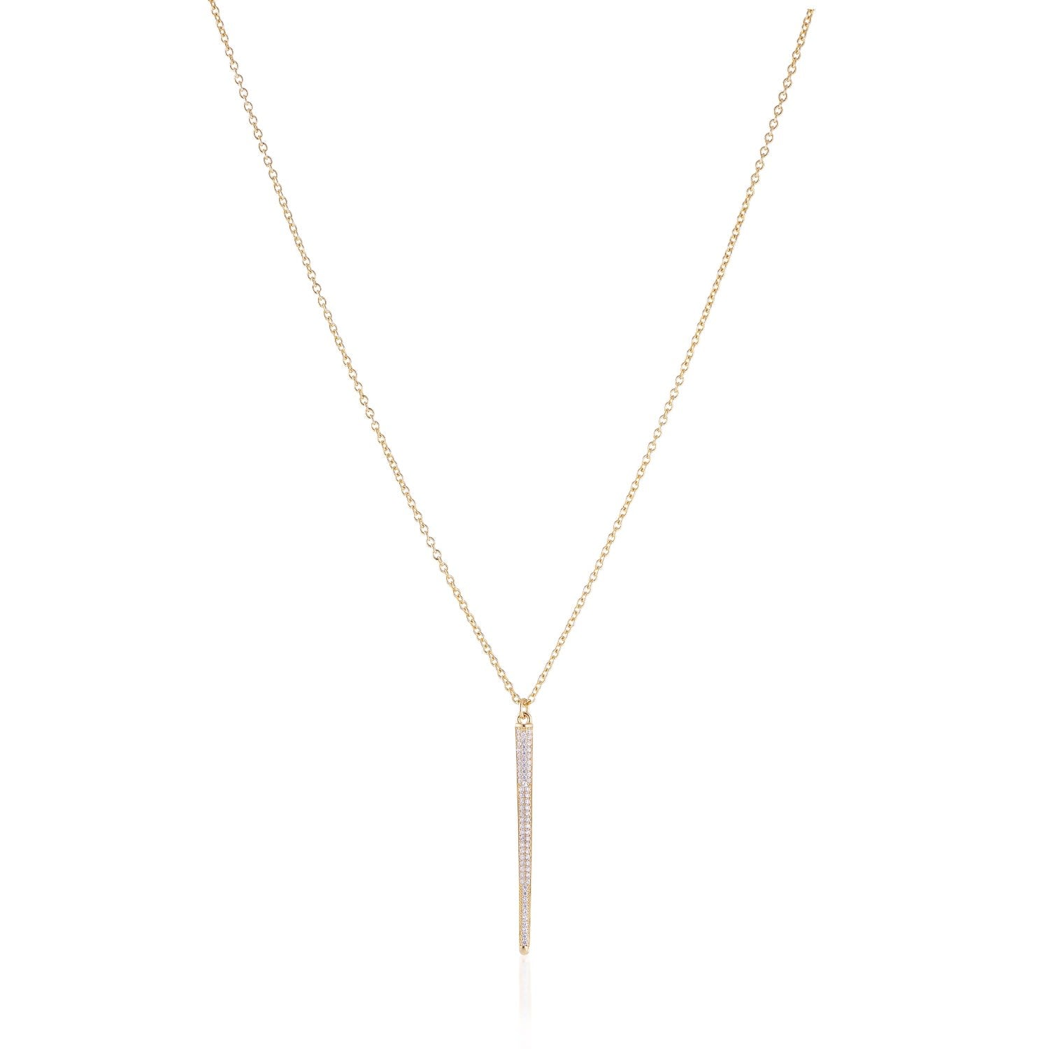 Grace Necklace With Golden Spike & Zircons
