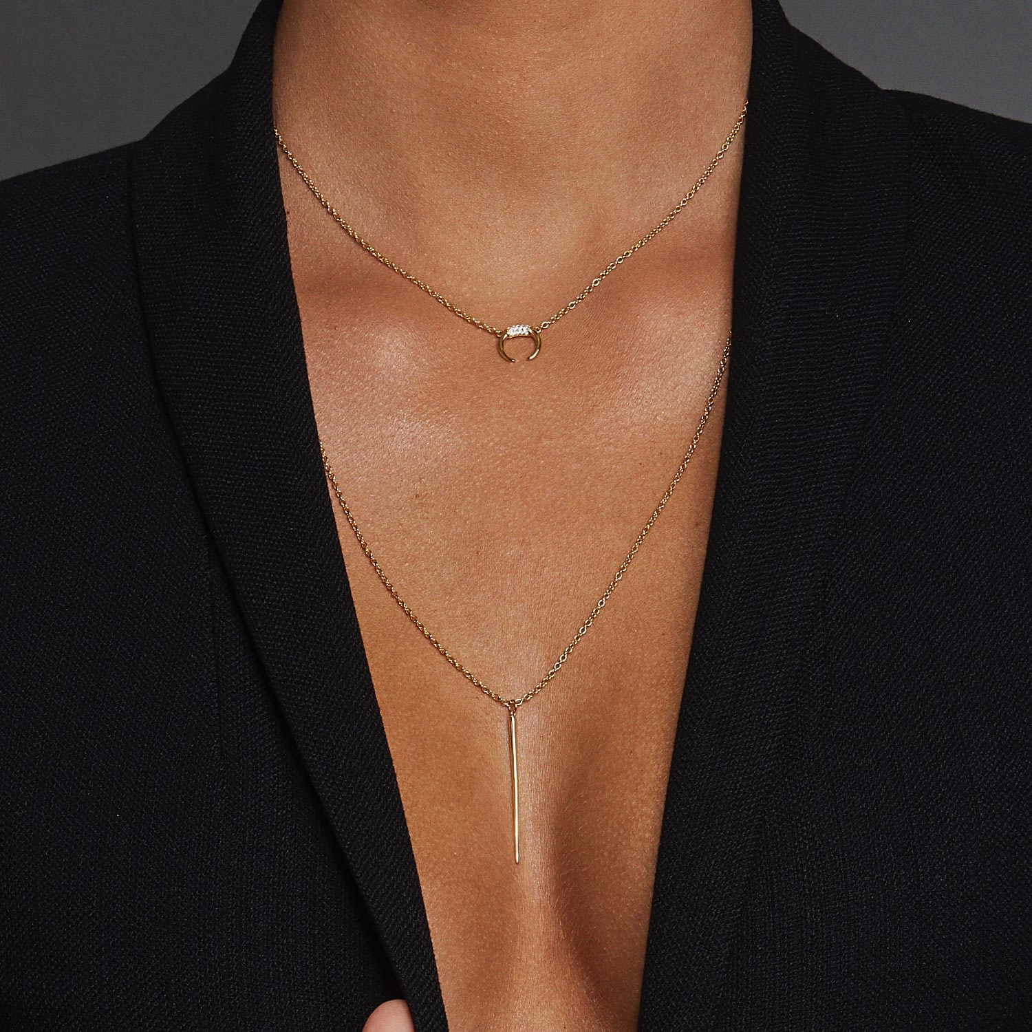 Grace Necklace With Golden Spike