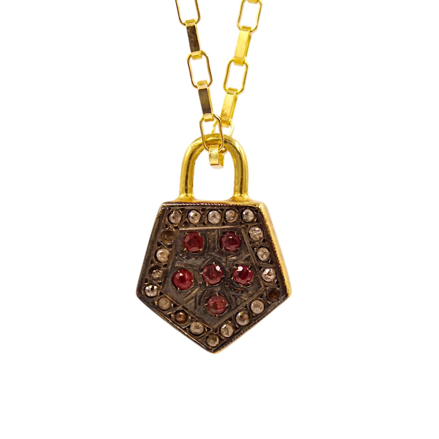 Grand Bazaar Diamond Padlock Necklace