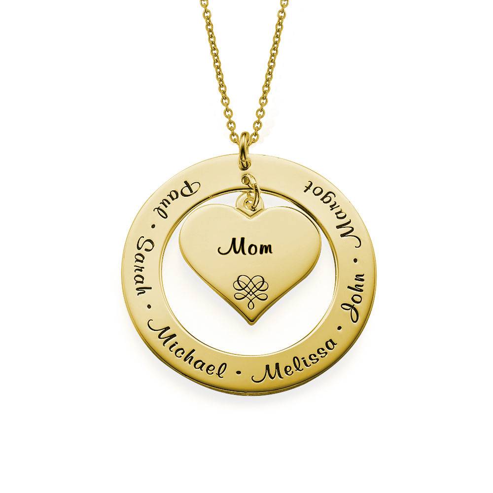 Grandmother / Mother Necklace with Names - Vermeil
