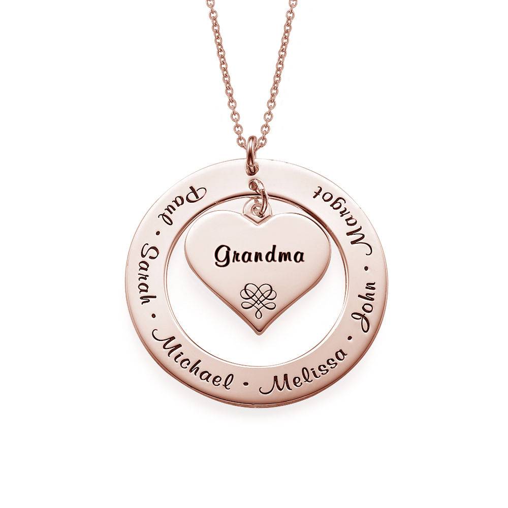Mother Necklace with Rose Gold Plating