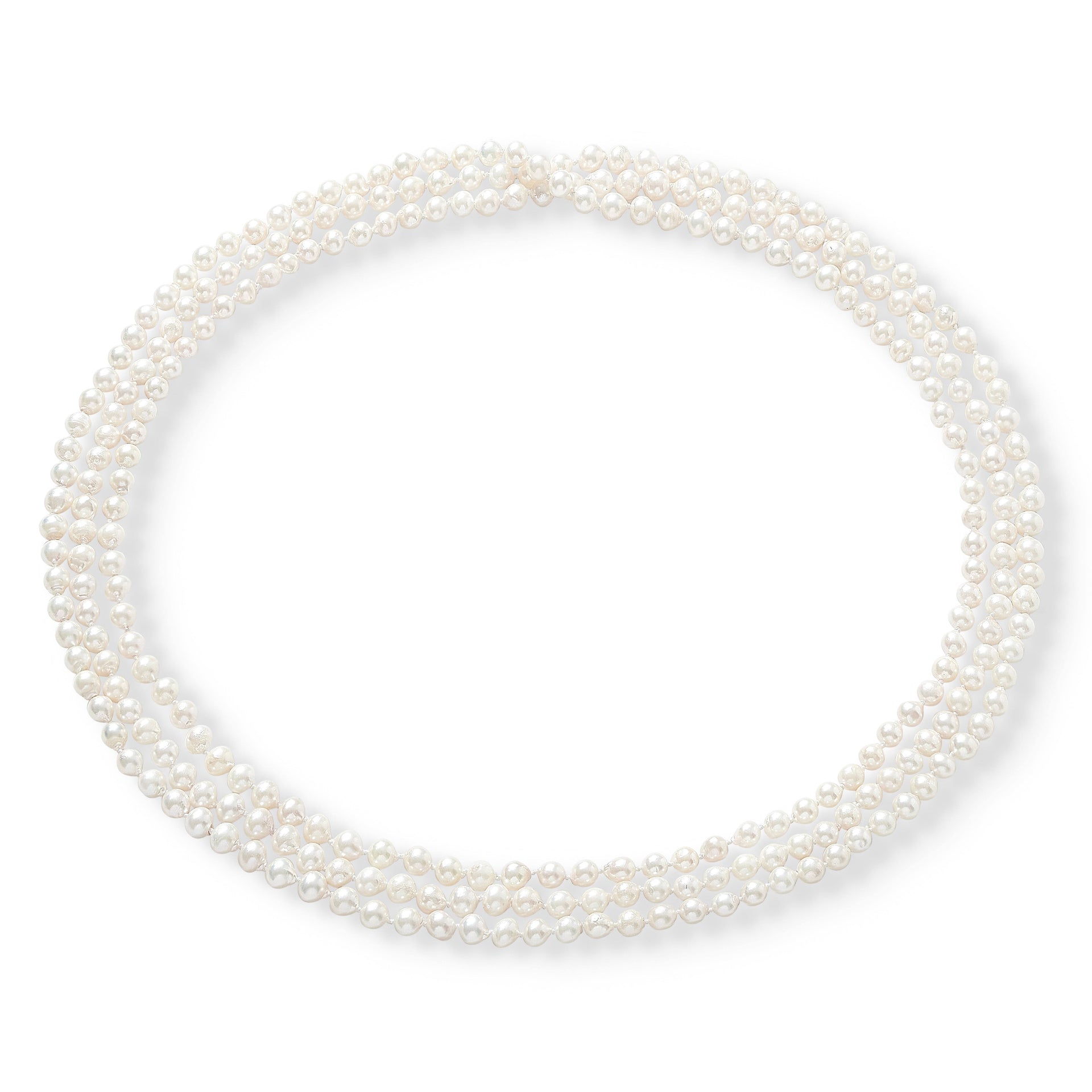 Gratia Small Cultured Sea Pearl Loop Necklace