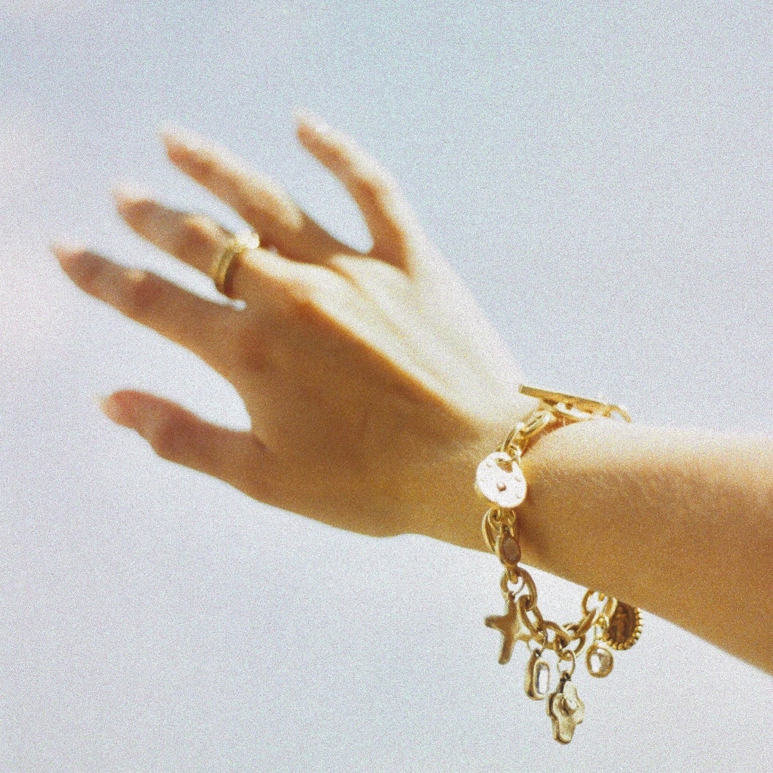 Graziella Gold Chunky Charm Bracelet