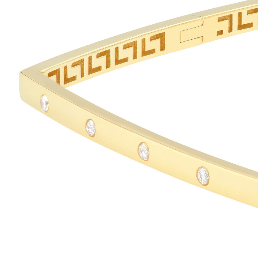 Square Diamond Bangle