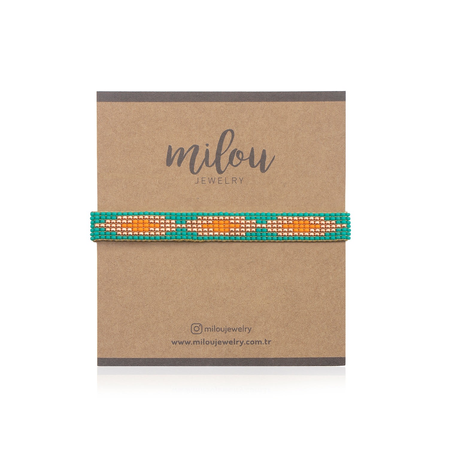 Ava Beaded Bracelet - Green