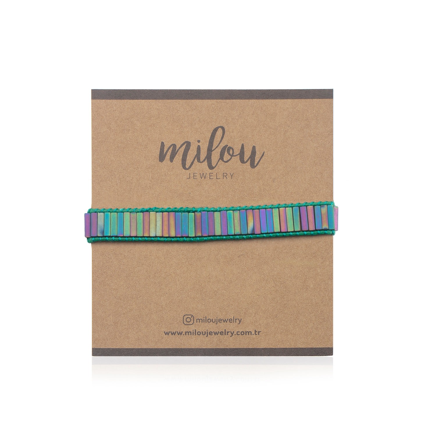 Emma Beaded Bracelet - Green