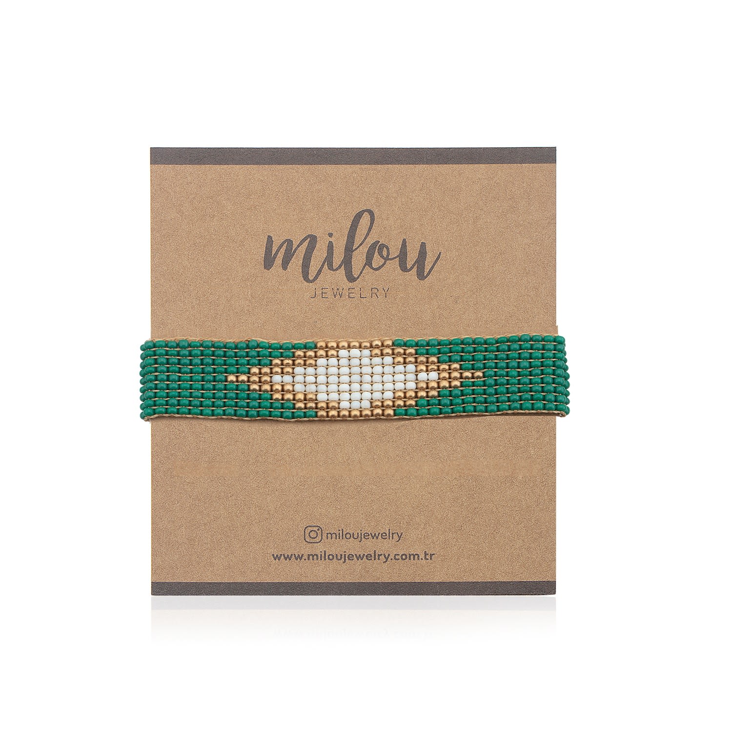 Isabella Beaded Bracelet - Green