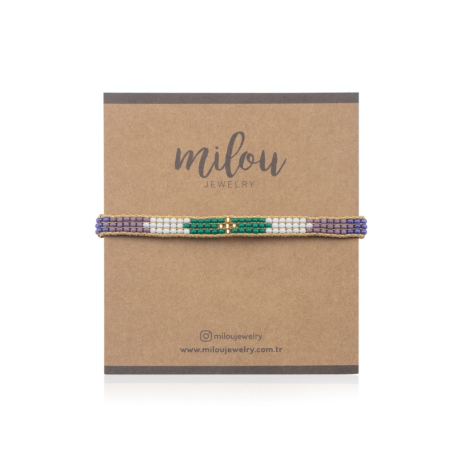 Mia Beaded Bracelet - Green