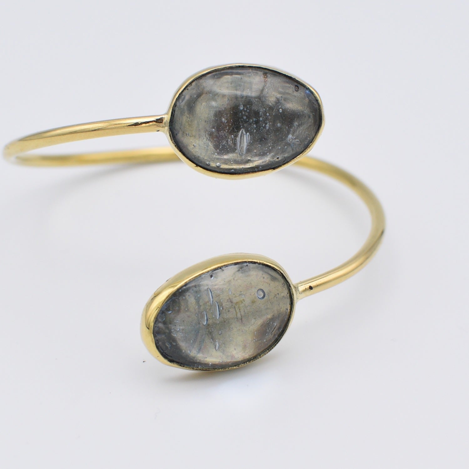 Grey Glass Bangle