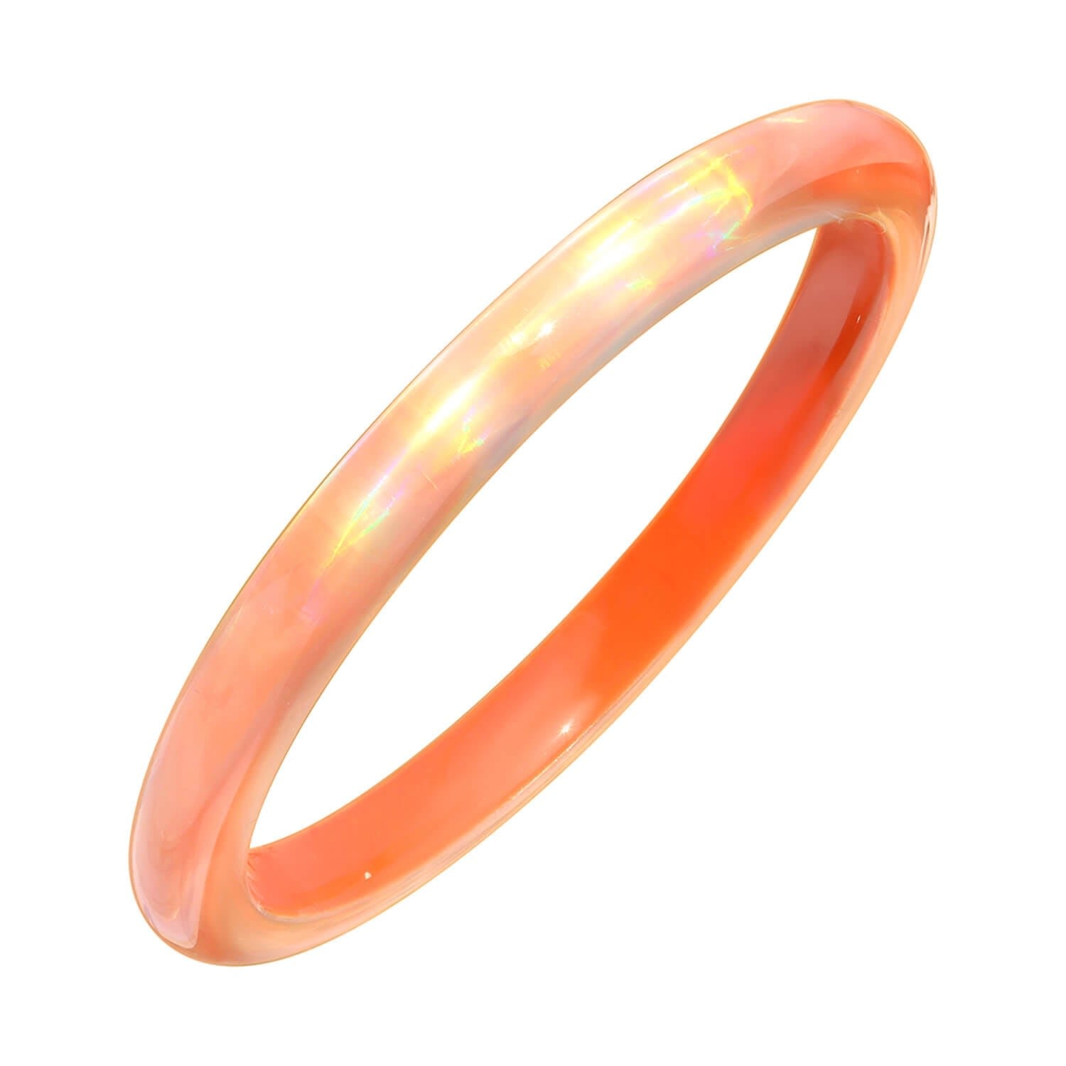 Iridescent Bangle In Orange