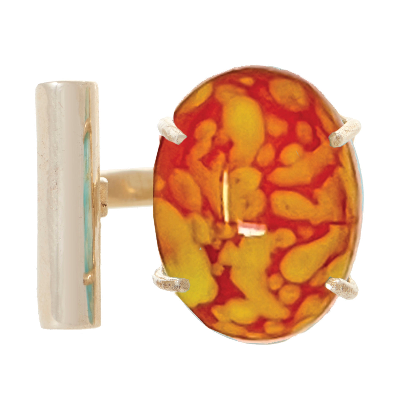 Orbit Cocktail Ring In Flame