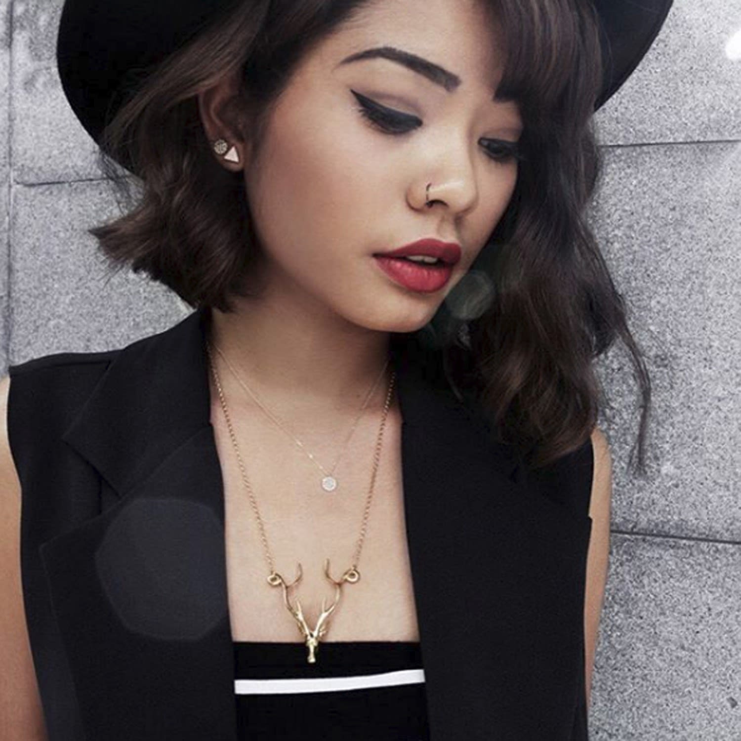 Deer Necklace - Gold