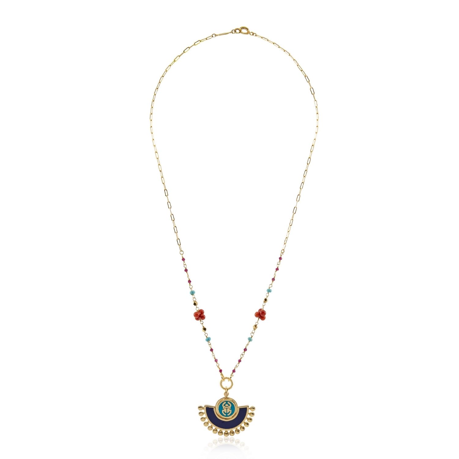 Guru Bee - Natural Gem Beaded Necklace