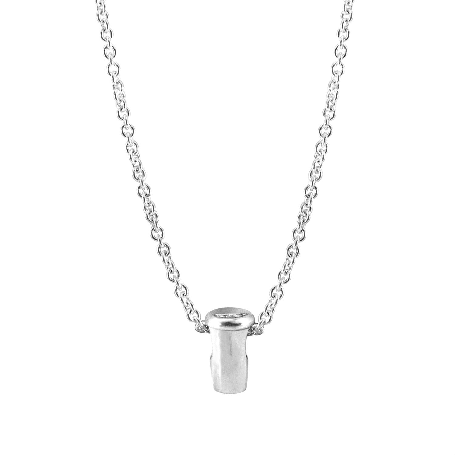 Gustatory Coffee Takeout Cup Silver Necklace Pendant