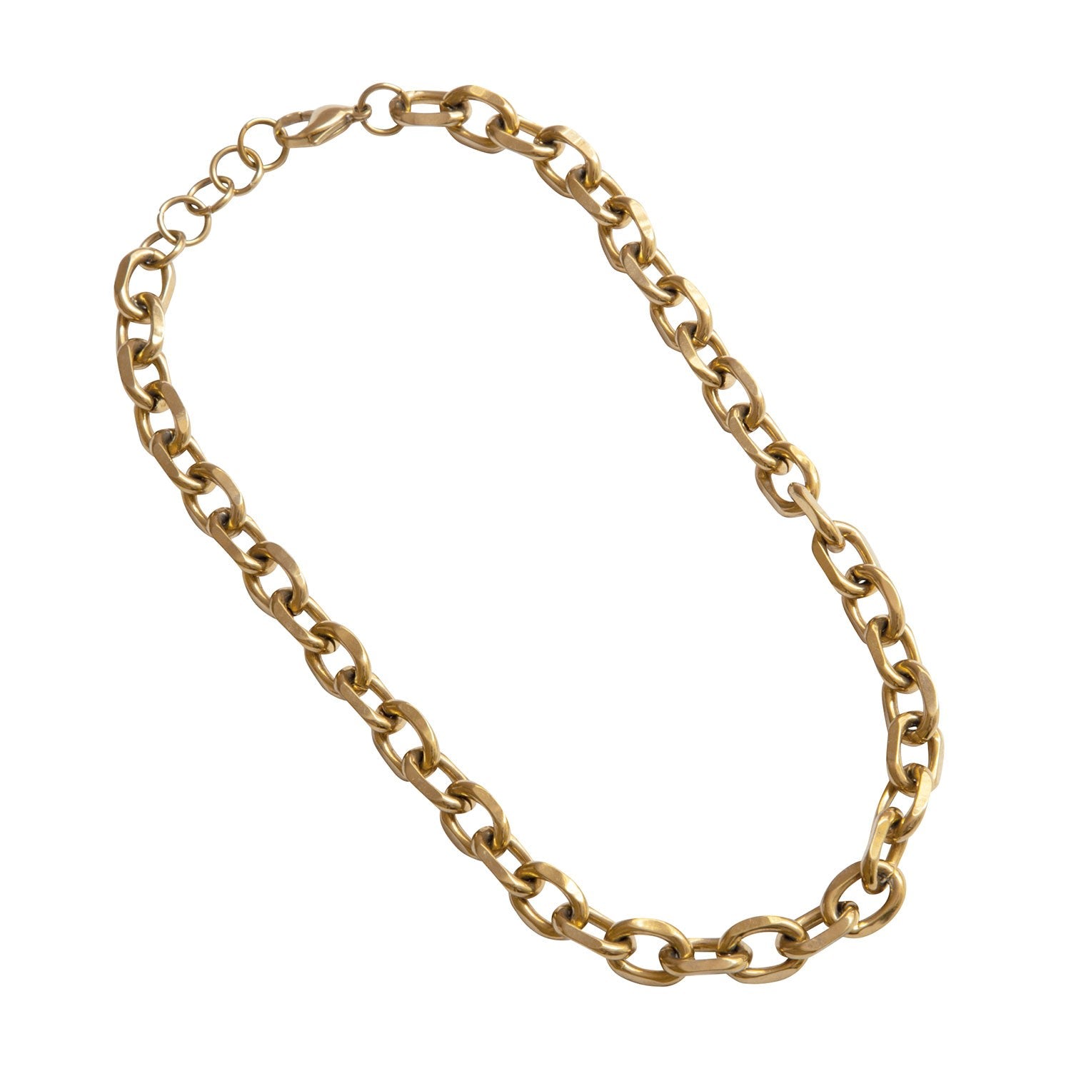 Guy Chain Necklace Chunky Statement Gold Chain Link Modern