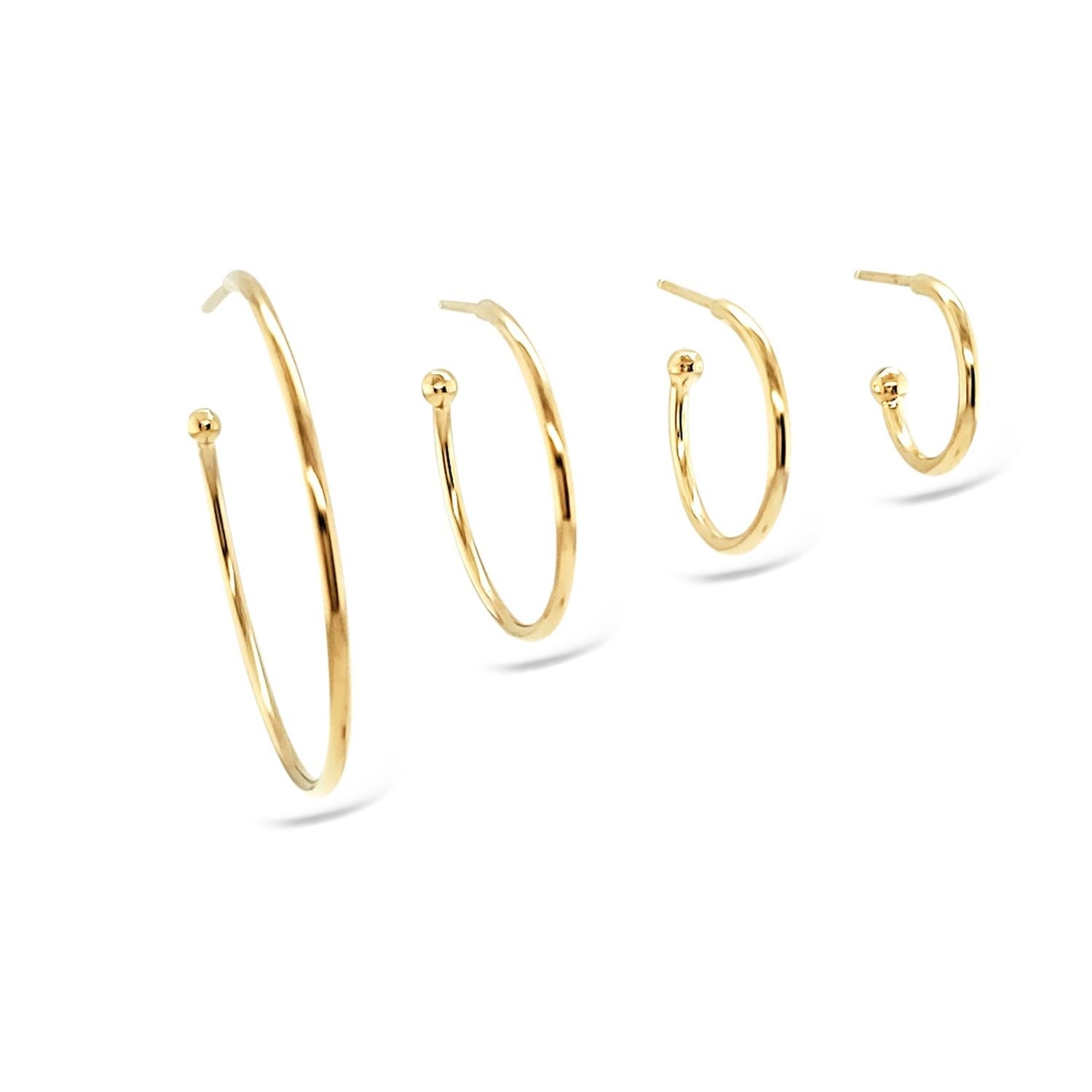 Hoop Earrings 35Mm - Gold