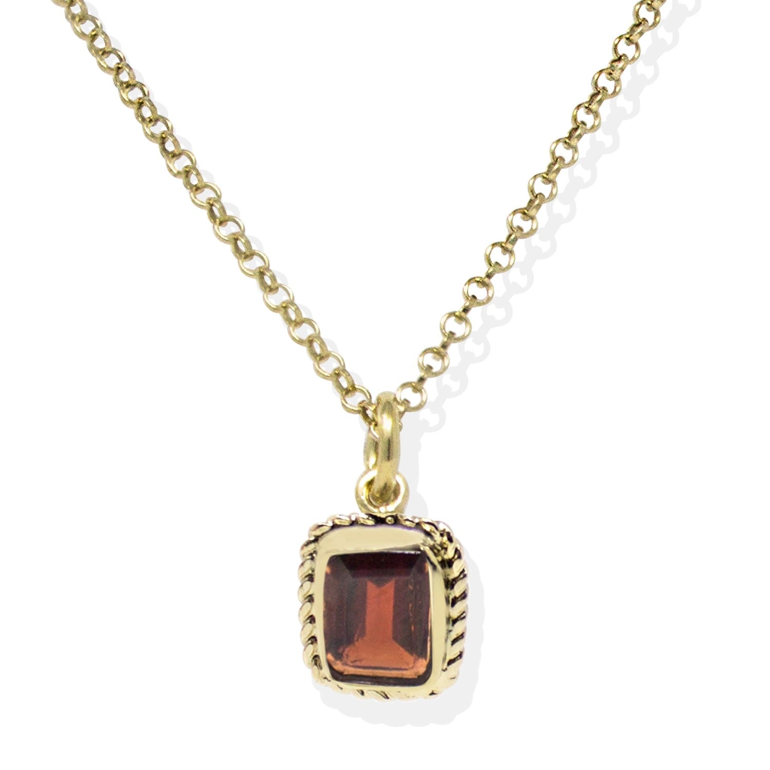 Luccichio Gold Vermeil Garnet Necklace