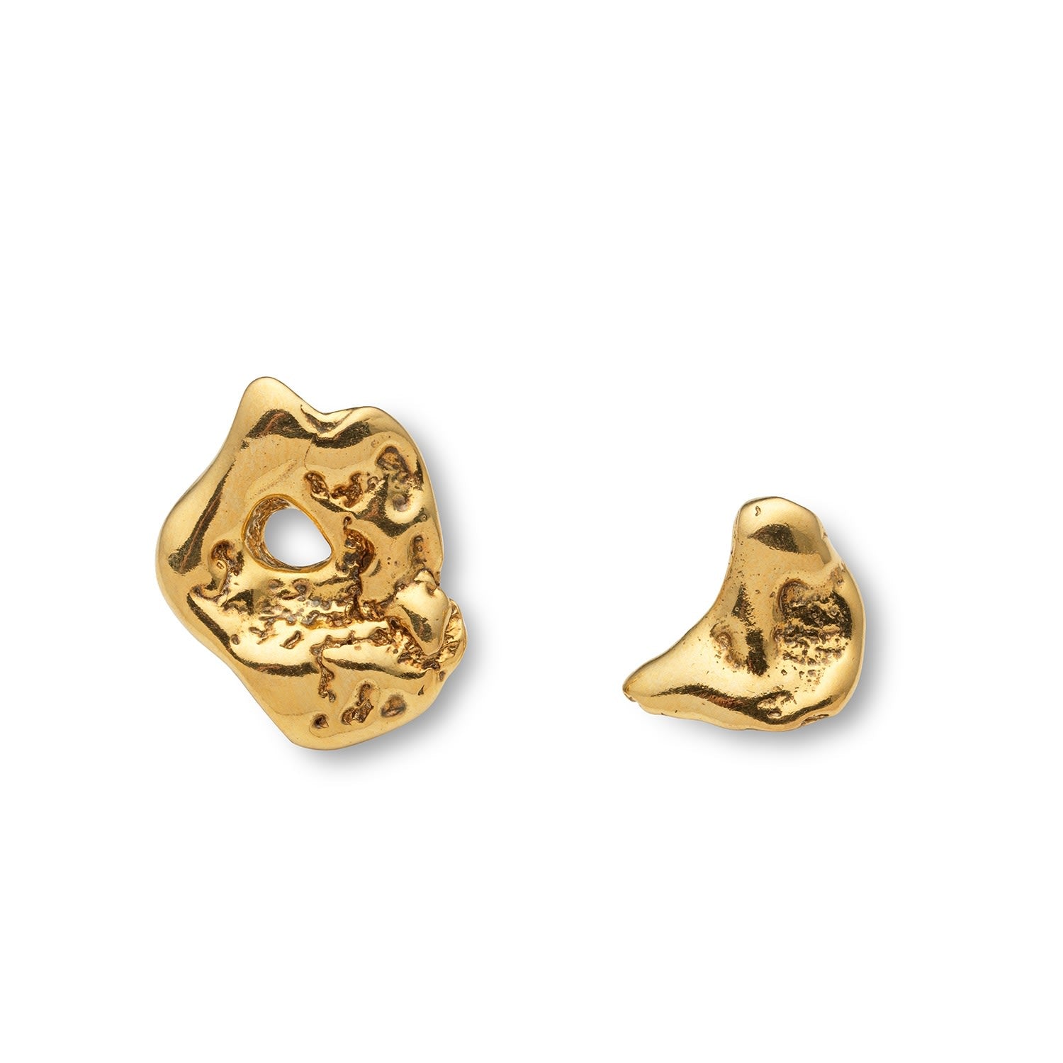 Talisman Small Moon Earrings Gold