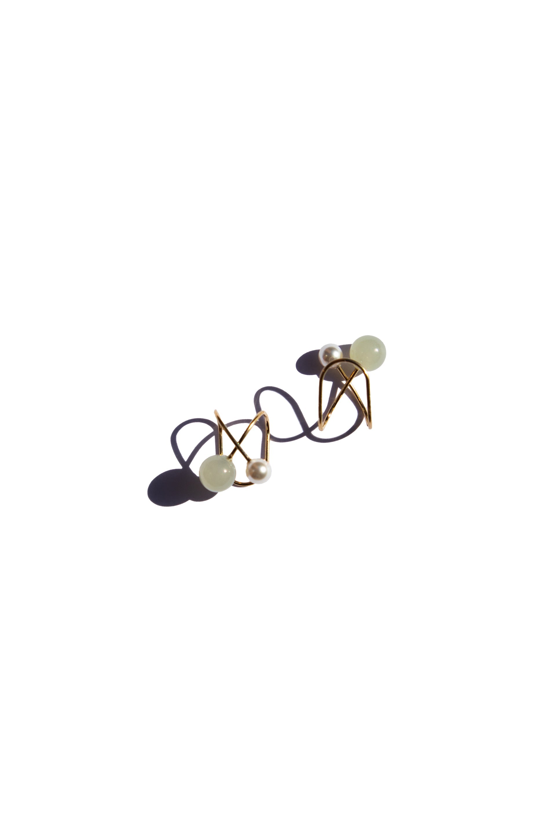 Colette Jade & Pearl Ear Cuffs