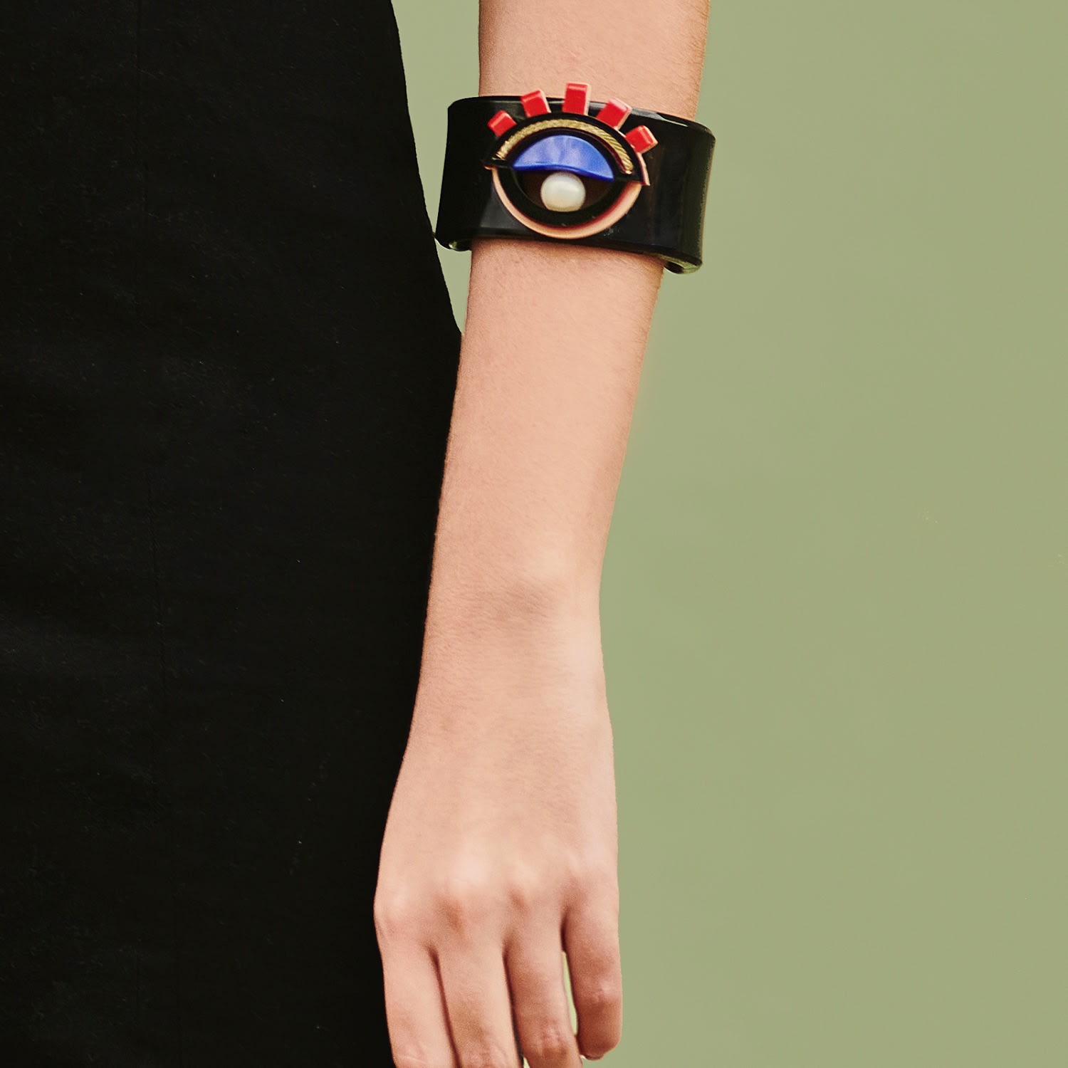 Handmade Acrylic Bracelet Eye Black