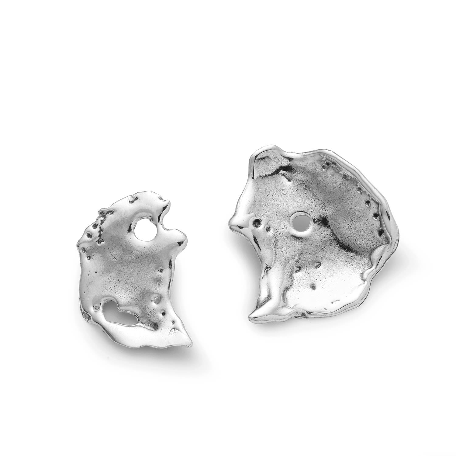 Talisman Moon Earrings Silver