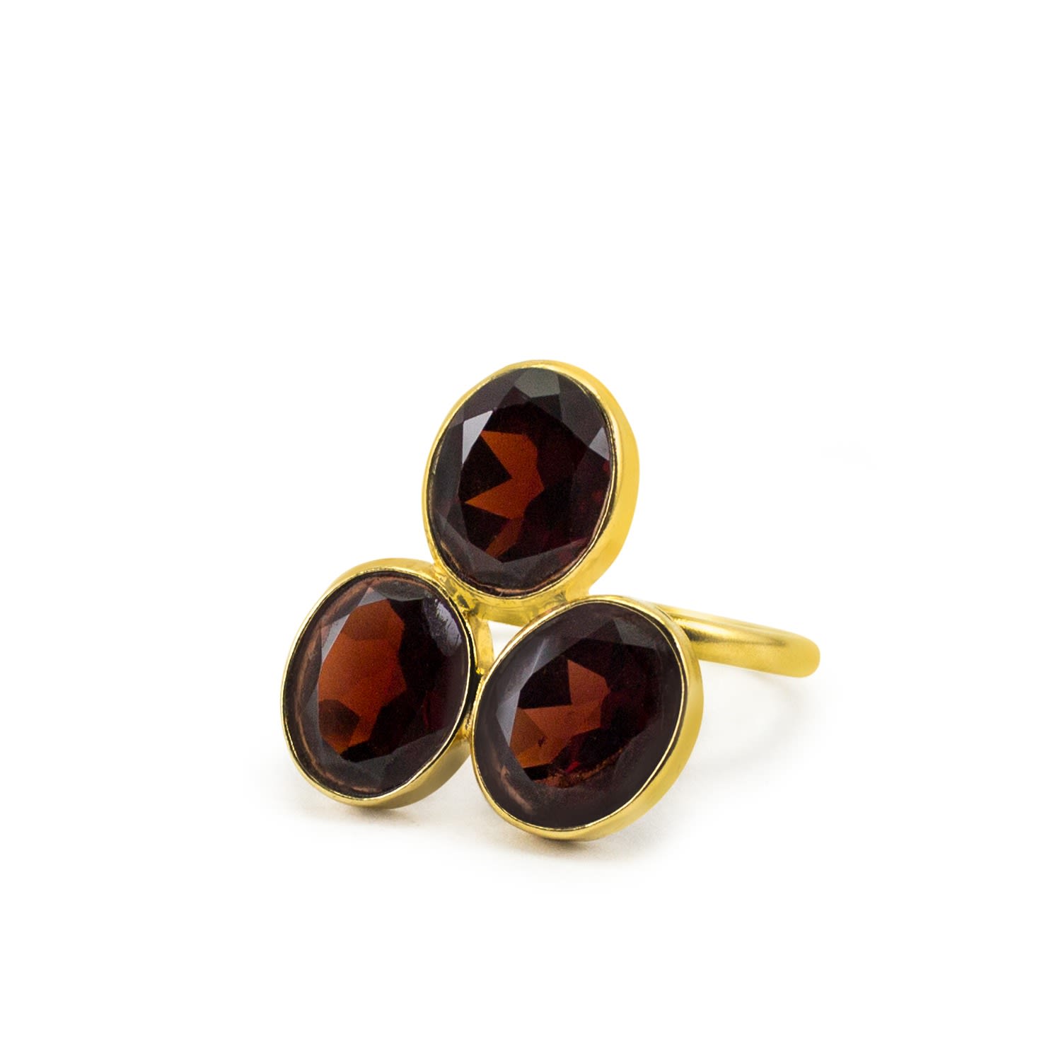 Pompei Garnet Gold Ring