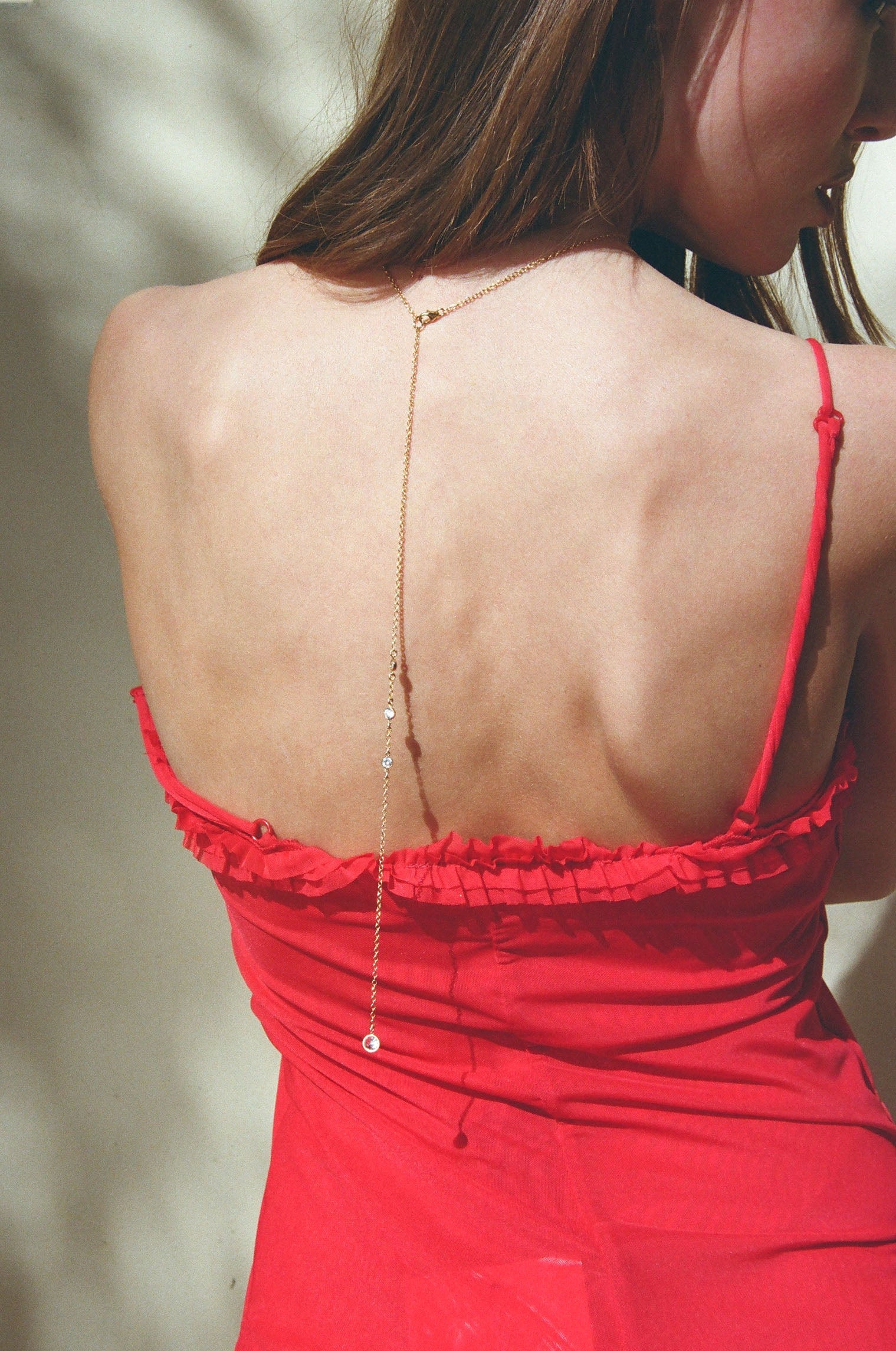 Hailey Front And Back Gold Chain