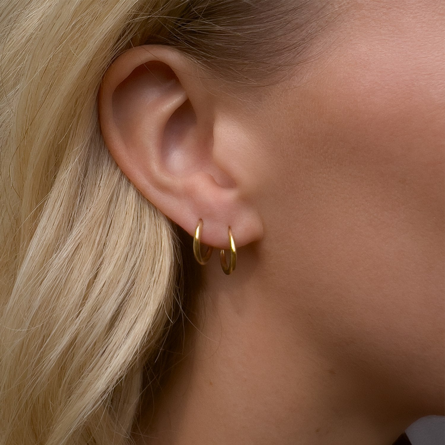 Hallie Gold Hoop Earrings
