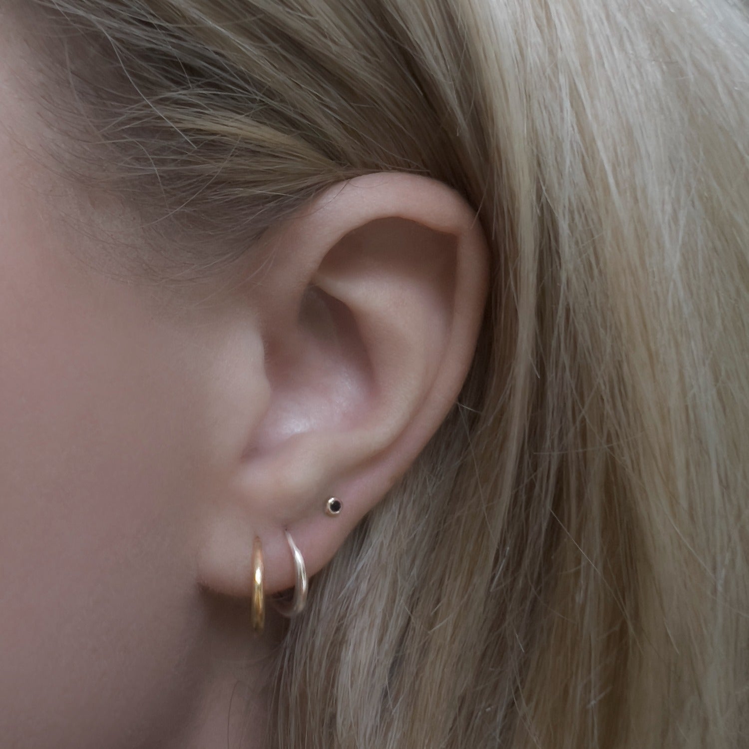Hallie Gold Hoop Earring