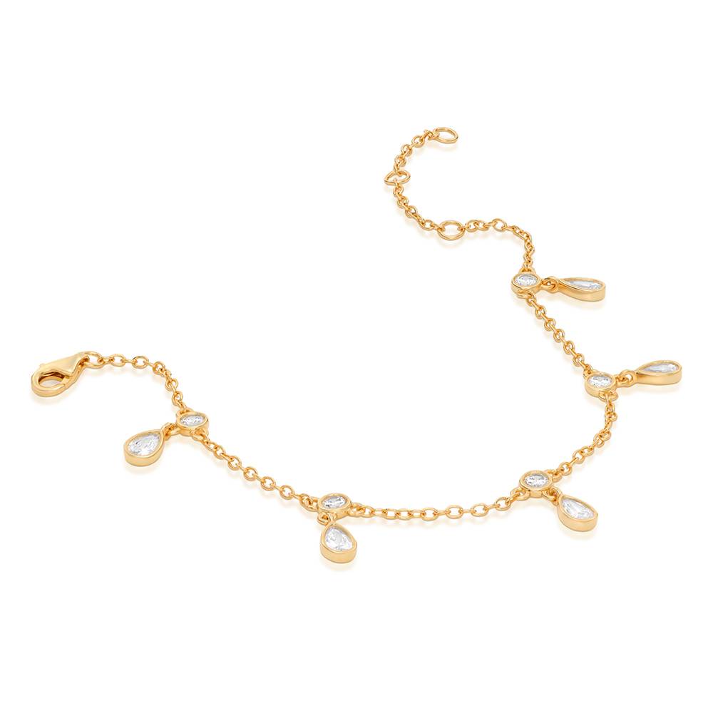 Halo Drop Cable Bracelet in Vermeil