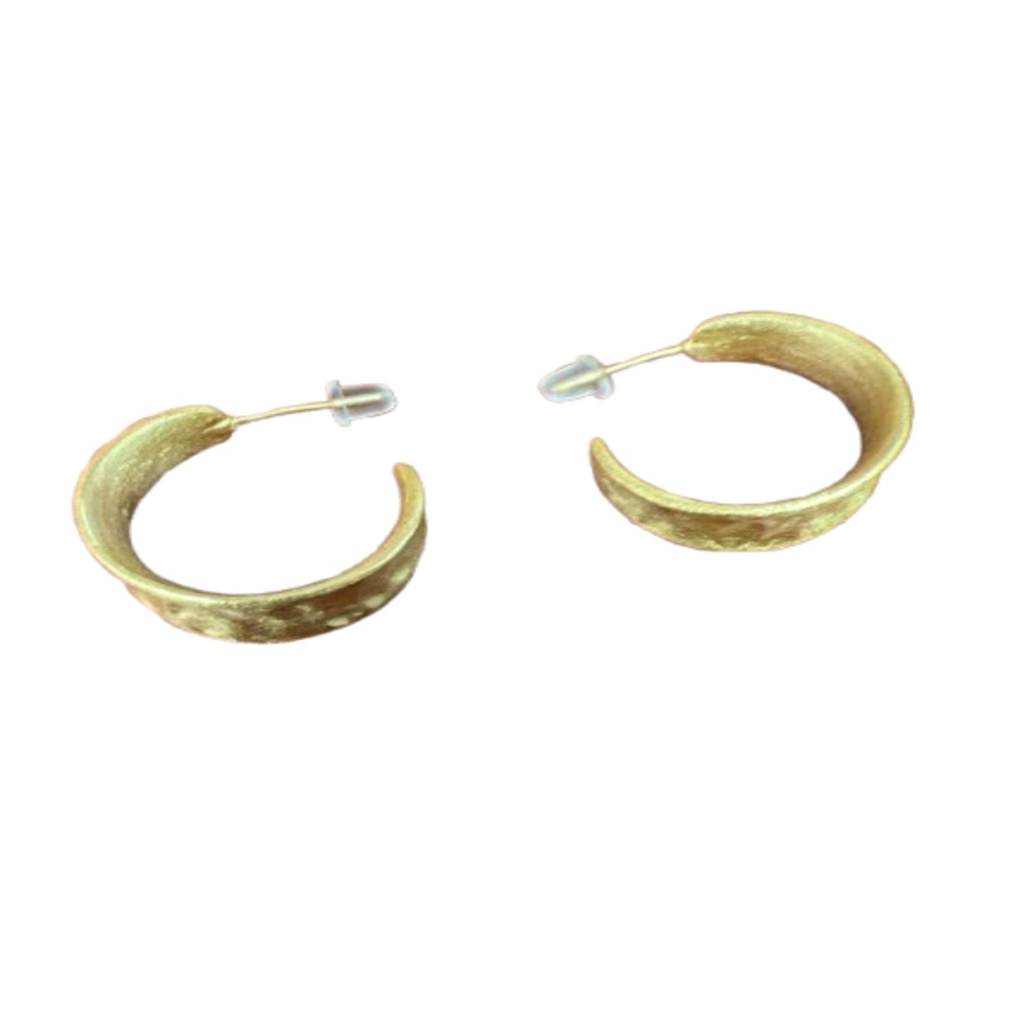 Hammered Hoop Earrings