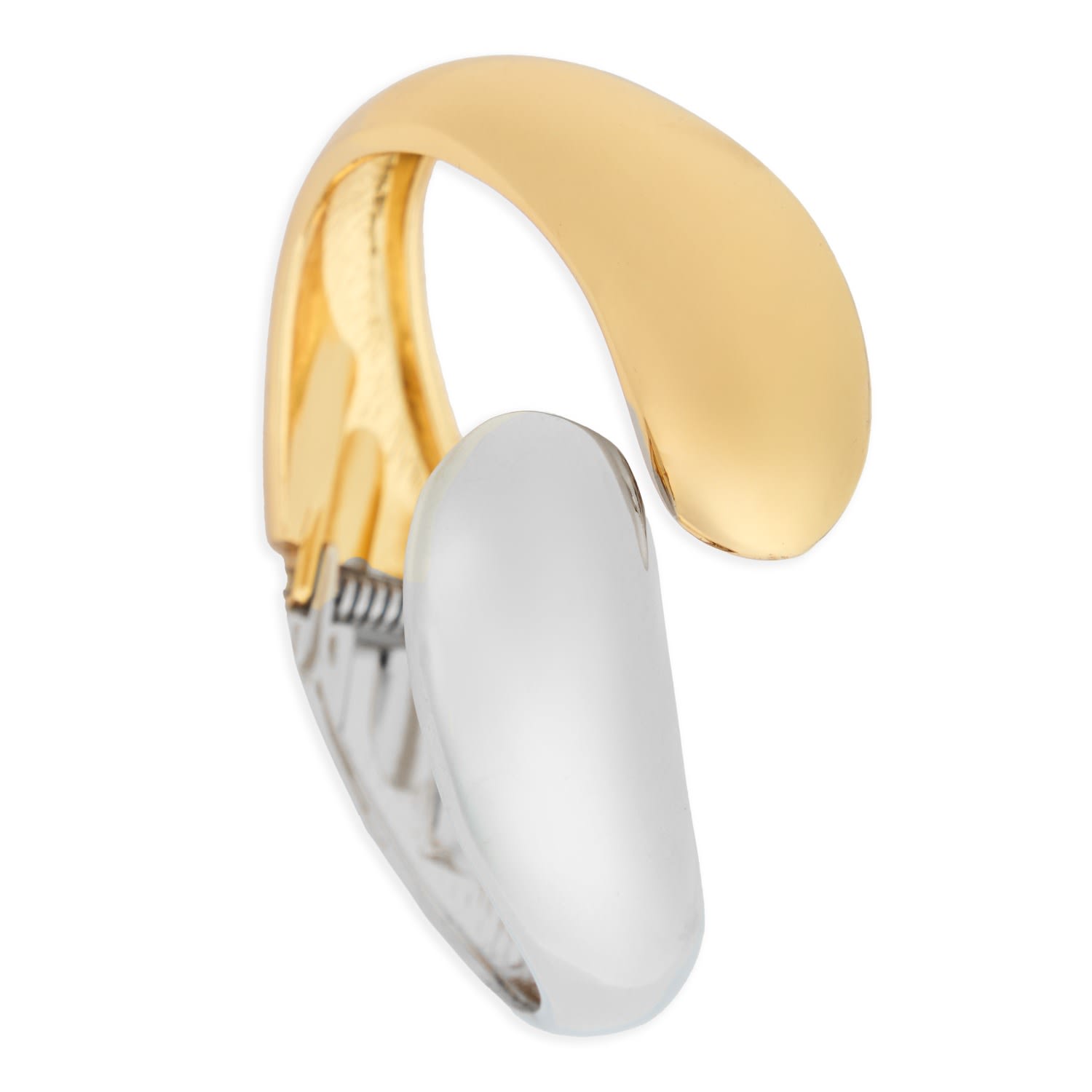 Hammered Overlap Cuff Bracelet