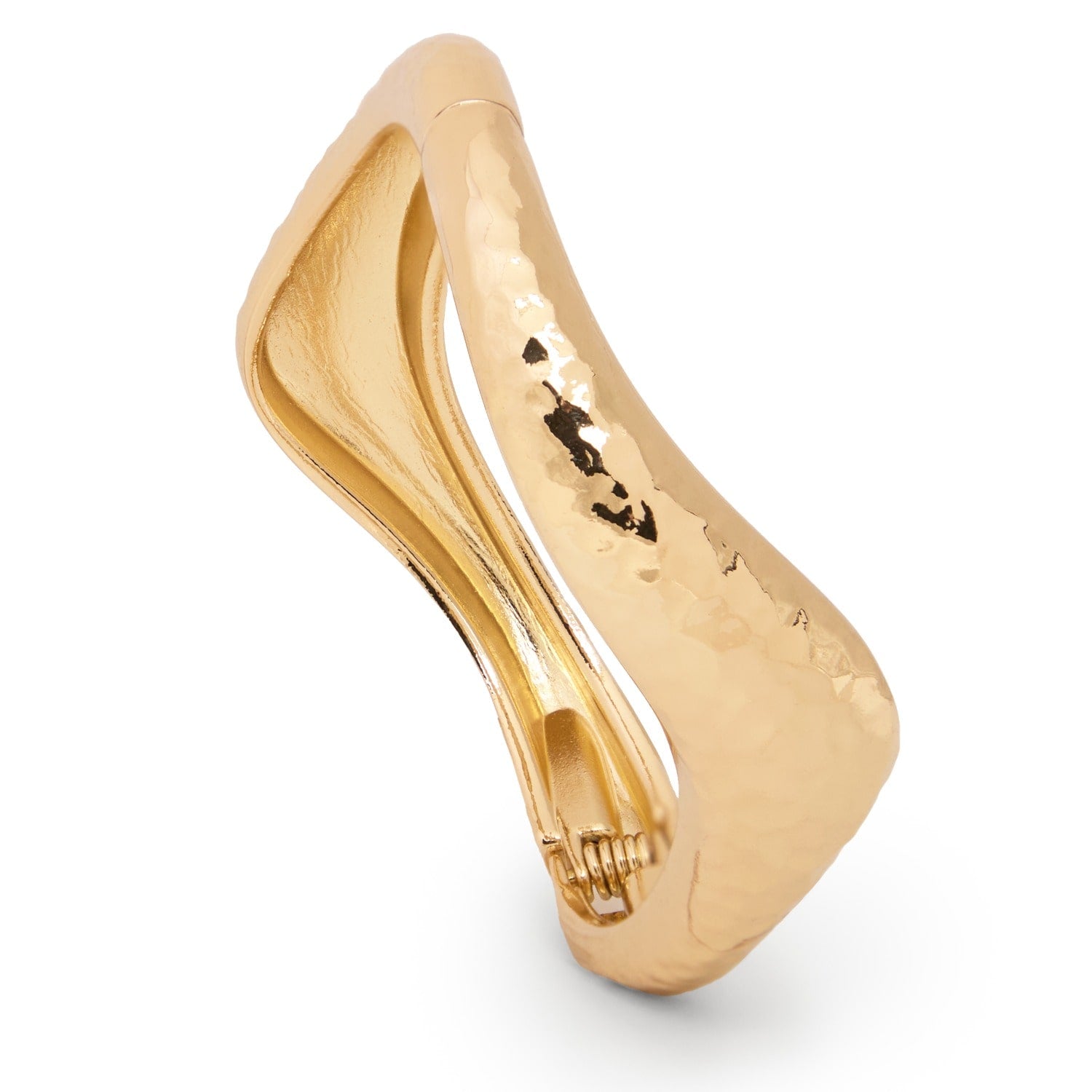 Hammered Wave Hinged Cuff