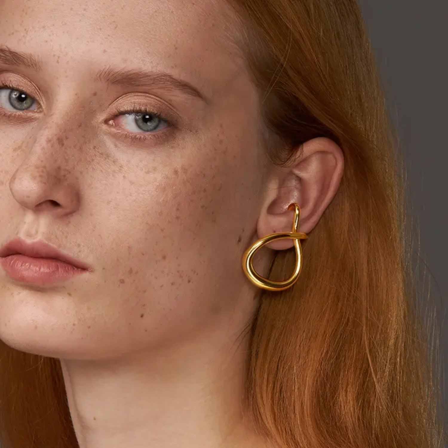 Hamptons Ear Cuff Gold Statement Earring